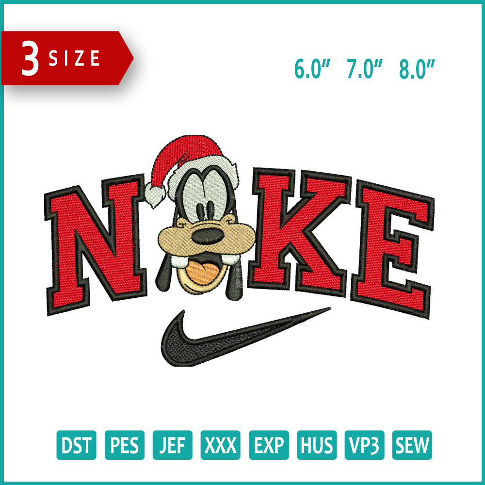 Nike Goofy v7 Embroidery Design Files - 3 Size's