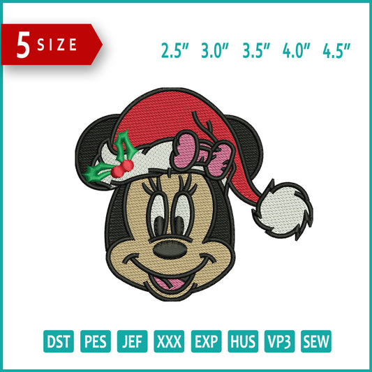 Mickey Minnie Face Embroidery Design Files - 5 Size's