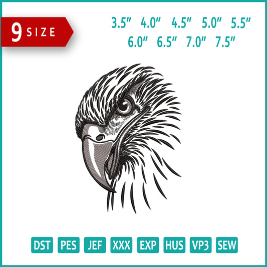 Majestic EagleEmbroidery Design Files - 9 Size's