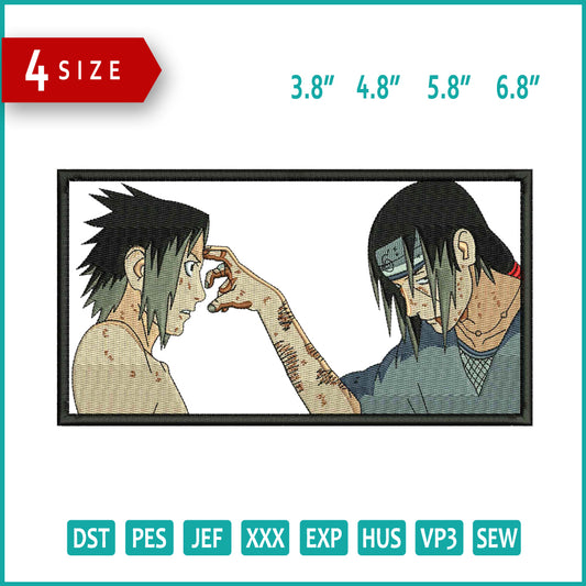 Itachi Uchiha Embroidery Design Files - 3 Sizes