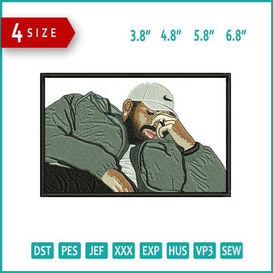 Drake Embroidery Design Files - 4 Sizes