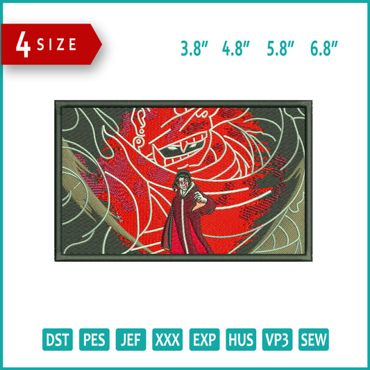 Uchiha itachi Susano Embroidery Design Files - 4 Size's