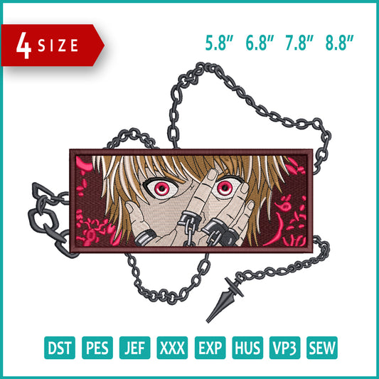 Kurapika v3 Embroidery Design Files - 4 Size's