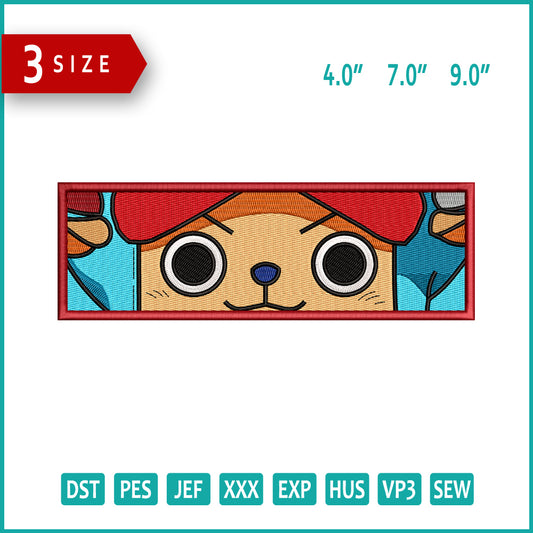 Chopper Eyes Embroidery Design Files - 3 Size's