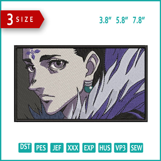 Chrollo Lucilfer v2 Embroidery Design Files - 4 Sizes