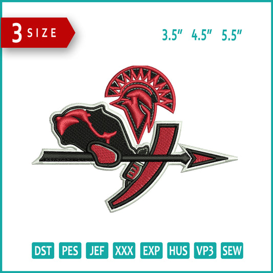 Granger High School Embroidery Files - 3 Size's