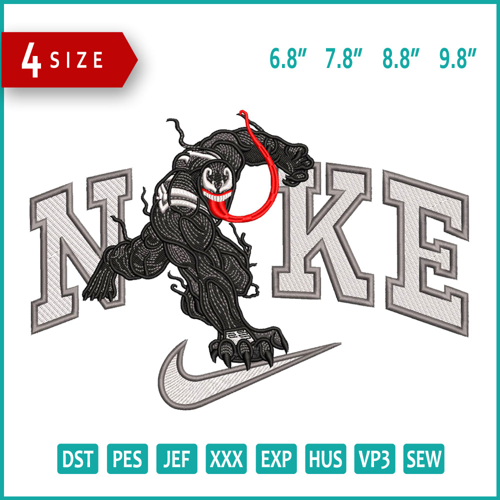 Nike Venom Embroidery Design Files - 4 Size's