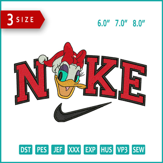 NIke Daisy Duck v2 Embroidery Design Files - 3 Sizes