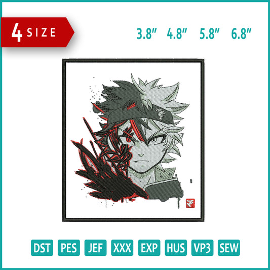 Black Clover v2 Embroidery Design Files - 4 Size's