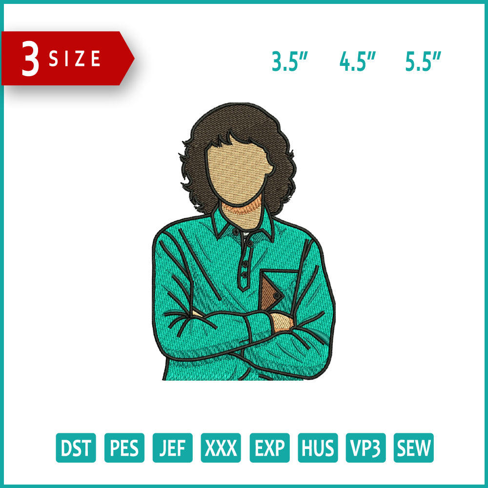 Mike Wheeler Embroidery Design Files - 3 Size's