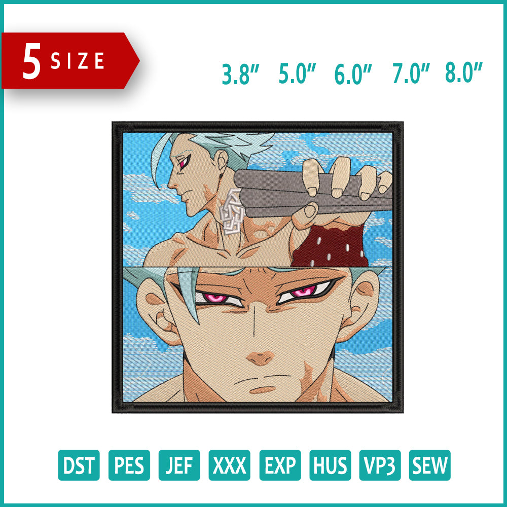 Eustass Kid Embroidery Design Files - 5 Sizes