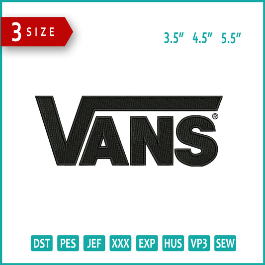 Vnas Logo Embroidery Design Files - 3 Size's