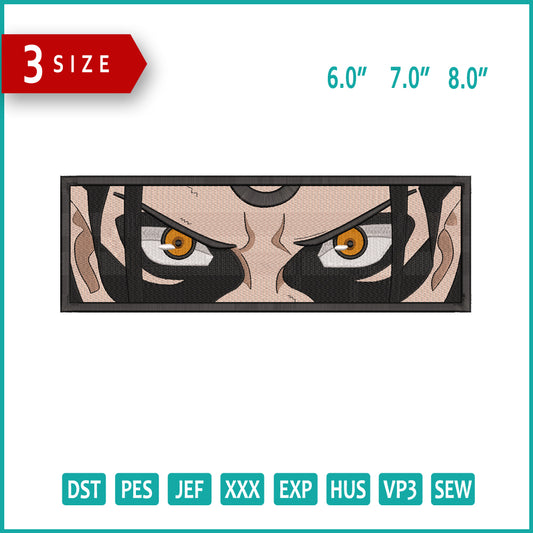 Hashirama Senju v2 Embroidery Design Files - 3 Size's