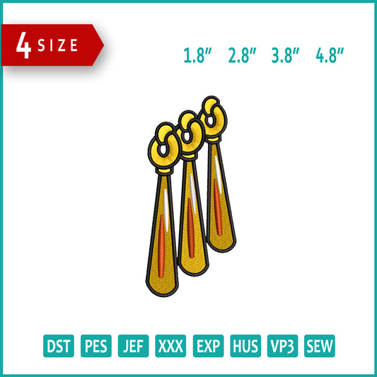 Saury in Fish Embroidery Design Files - 4 Sizes