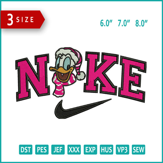 NIke Donald Duck v4 Embroidery Design Files - 3 Size's