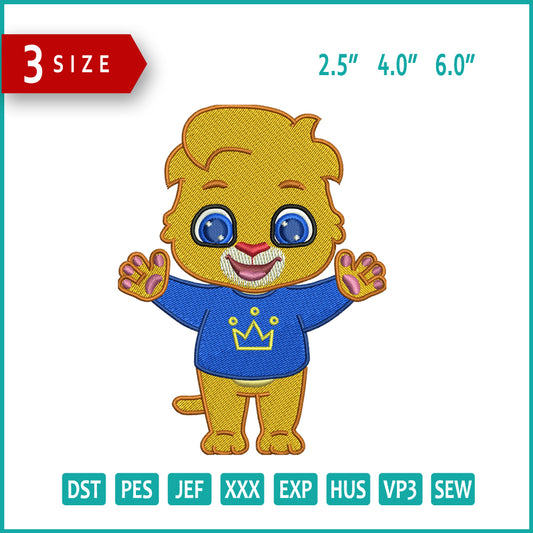 Lucas & Friends Embroidery Design Files - 3 Size's