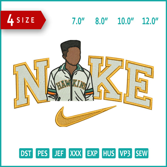 Nike Lucas Stranger Things Embroidery Design Files - 4 Size's