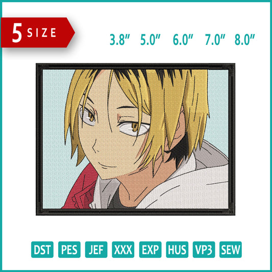 Kenma Kozume Embroidery Design Files - 5 Size's