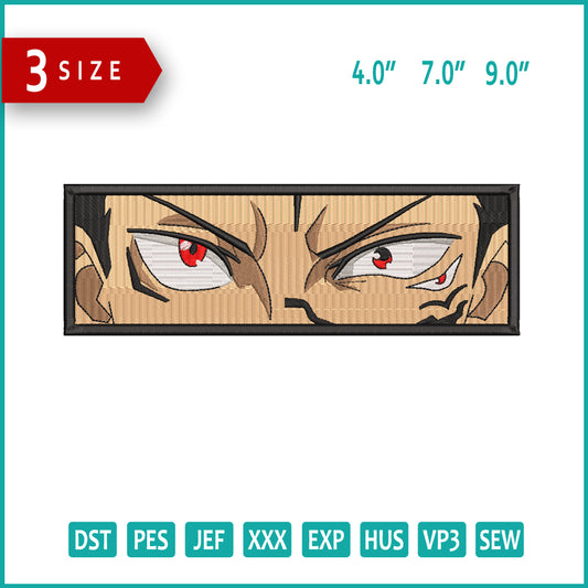 Ryomen Sukuna Eyes v2 Embroidery Design Files - 3 Size's