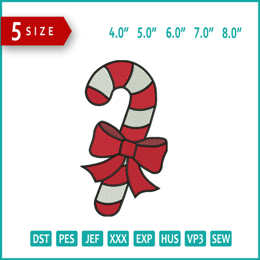 Christmas Candy v3 Embroidery Design Files - 5 Size's