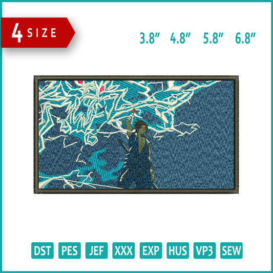Anime Power Embroidery Design Files - 4 Size's