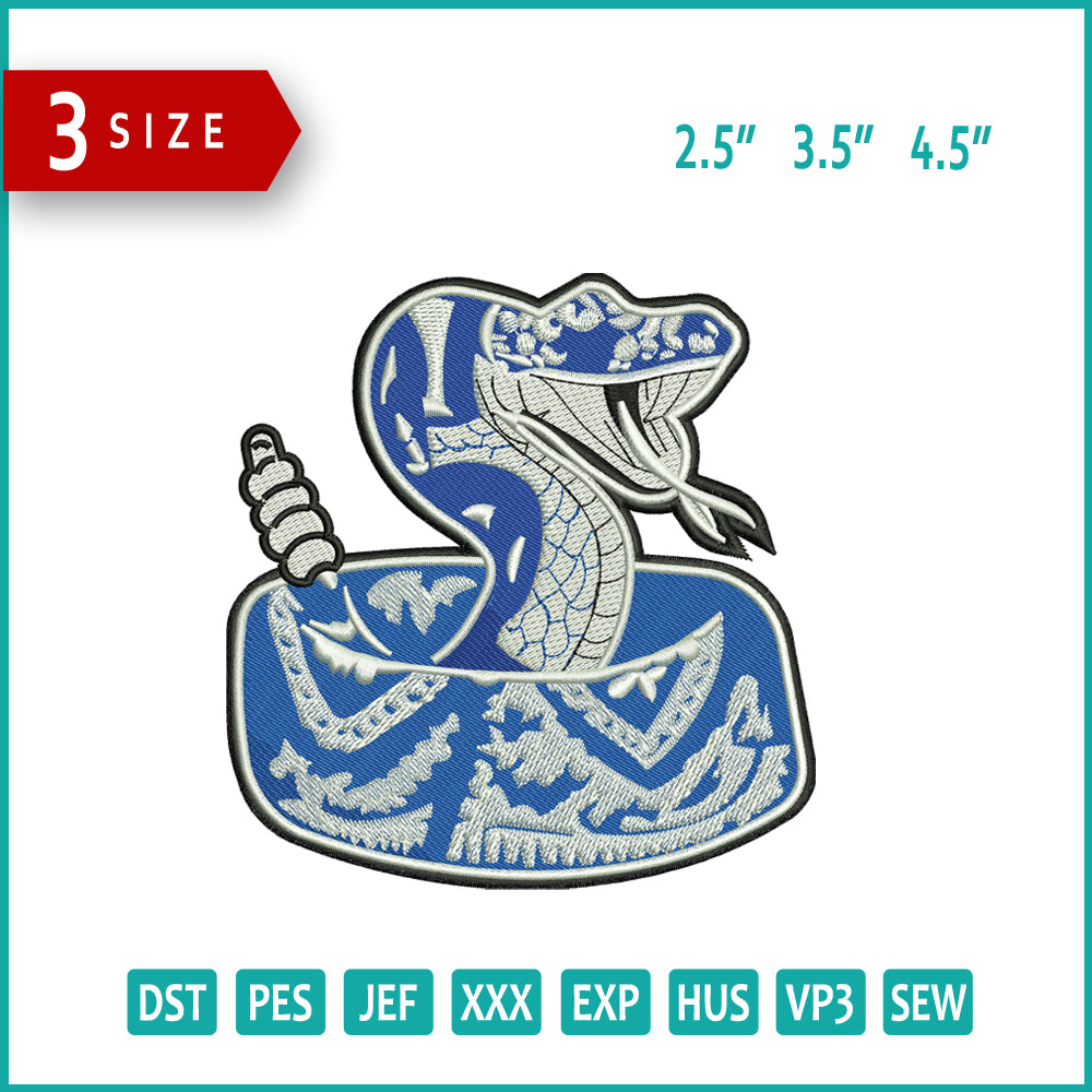 Snake Box Embroidery Design Files - 3 Size's