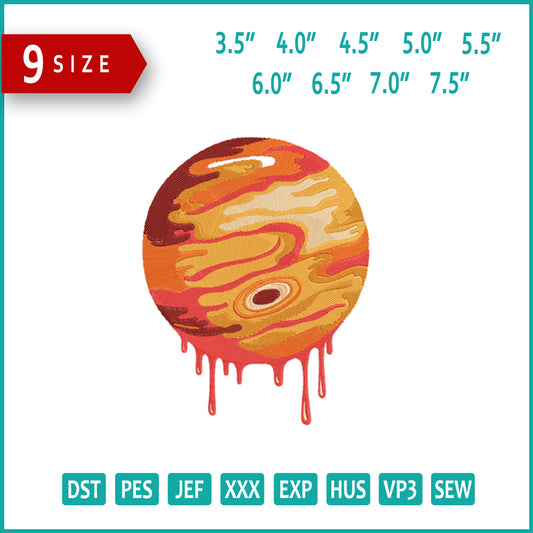 Drops of Jupiter Embroidery Design Files - 9 Size's