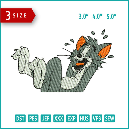 Tom v2 Embroidery Design Files - 3 Size's