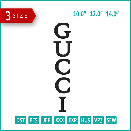 Gucci v2 Embroidery Files - 3 Size's