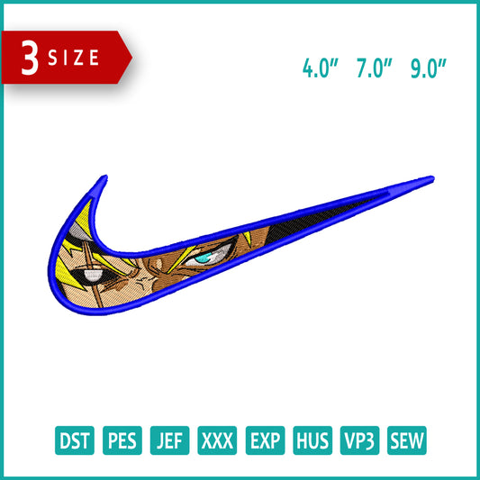 Boruto Swoosh Embroidery Design Files - 3 Size's