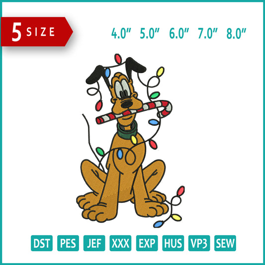 Pluto v11 Embroidery Design Files - 3 Size's