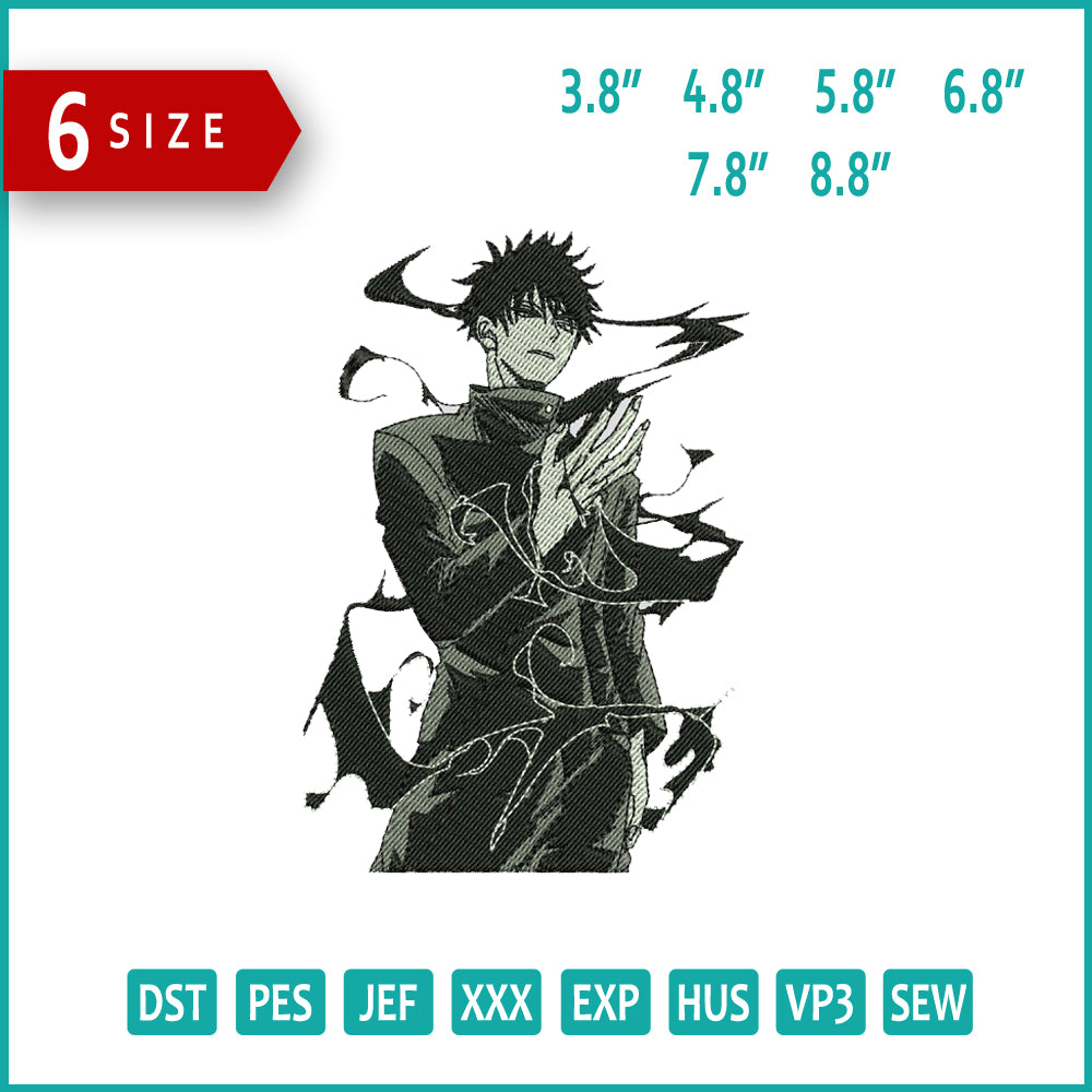Jujutsu Kaisen v10 Embroidery Design Files - 6 Size's