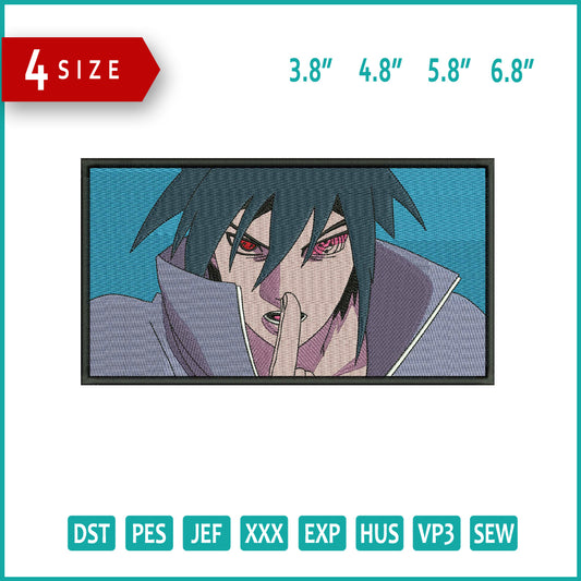 Sasuke Rinnegan Embroidery Design Files - 4 Size's