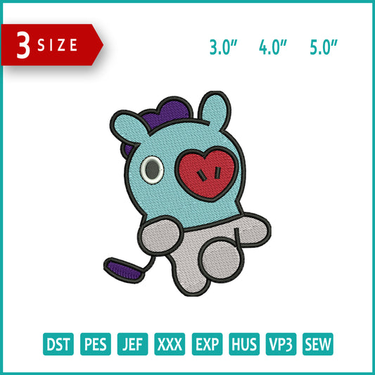 Mang Embroidery Files - 3 Size's