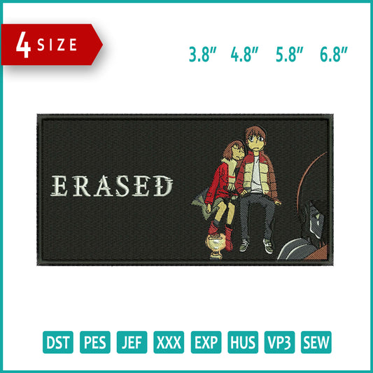 Erased Embroidery Design Files - 4 Size's