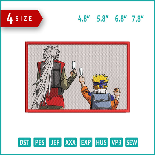 Naruto Uzumaki v9 Embroidery Design Files - 4 Size's