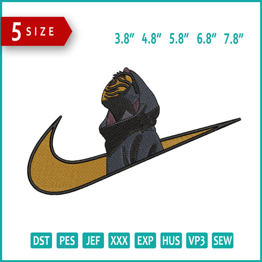 Uchiha Obito Swoosh v7 Embroidery Design Files - 5 Size's