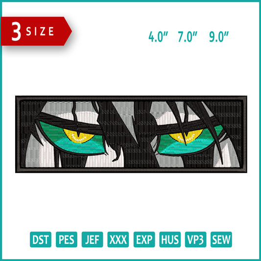 Ulquiorra Eyes Embroidery Design Files - 3 Size's