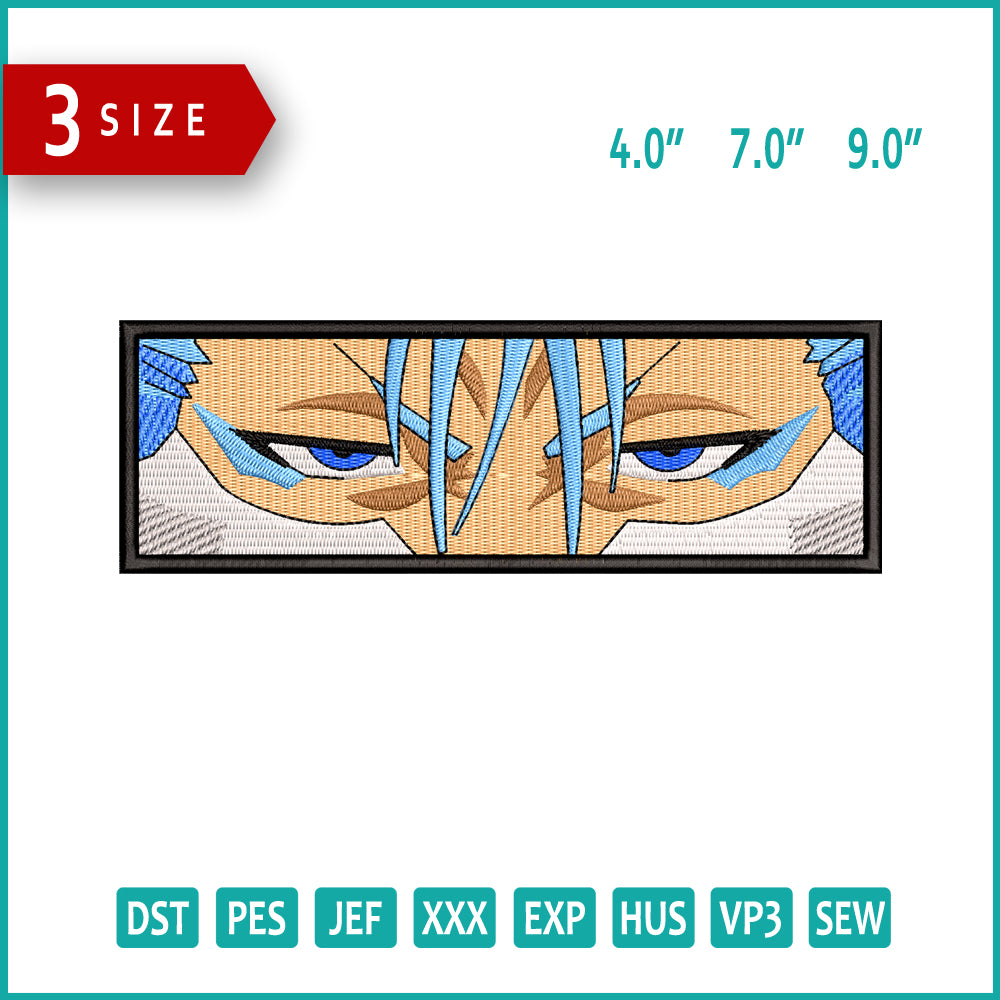 Grimmjow Jaegerjaquez Embroidery Design Files - 3 Size's