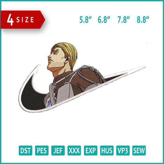 Erwin Smith Swoosh v2 Embroidery Design Files - 4 Size's