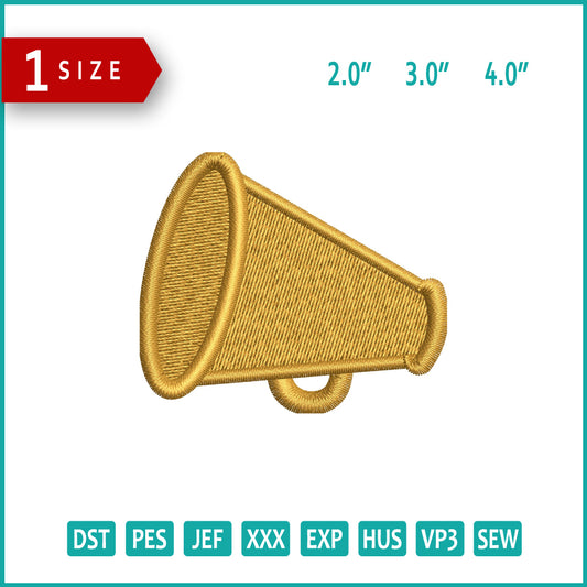 Mega Phone Embroidery Files - 3 Size's