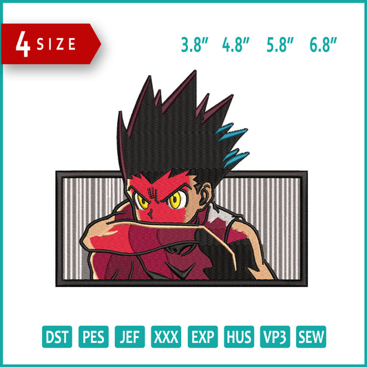 Gon Freecss v2 Embroidery Design Files - 4 Size's