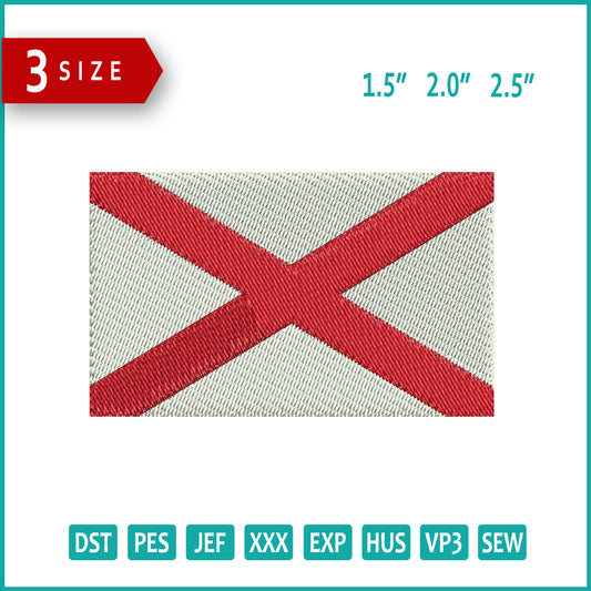 Saint Patricks Flag Embroidery Design Files - 3 Size's