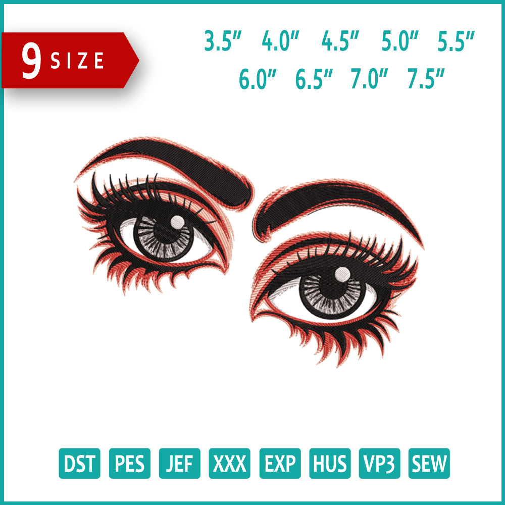 Eyes of Mystery Embroidery Design Files - 9 Size's
