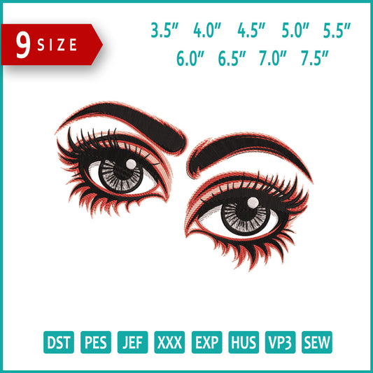 Eyes of Mystery Embroidery Design Files - 9 Size's