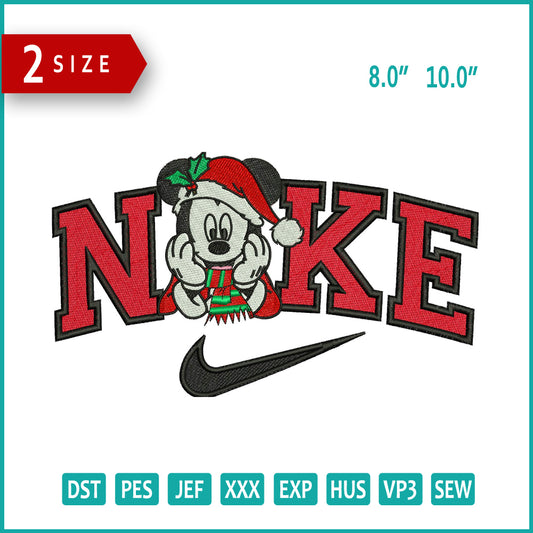 Nike Mickey Mouse v14 Embroidery Design Files - 2 Size's