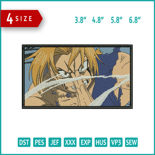 Edward Elric Embroidery Design Files - 4 Sizes