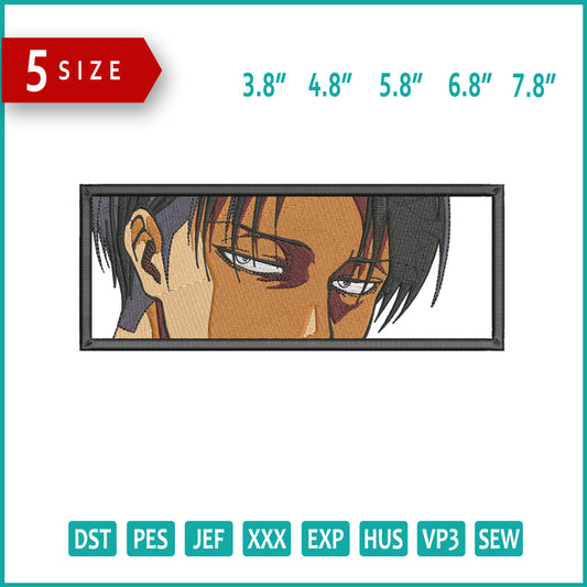 Levi Ackerman v7 Embroidery Design Files - 5 Size's