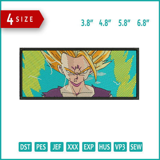 Gohan v2 Embroidery Design Files - 4 Size's