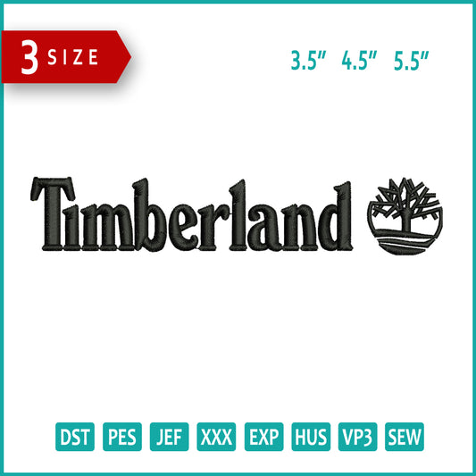 Timberland Embroidery Design Files - 3 Size's